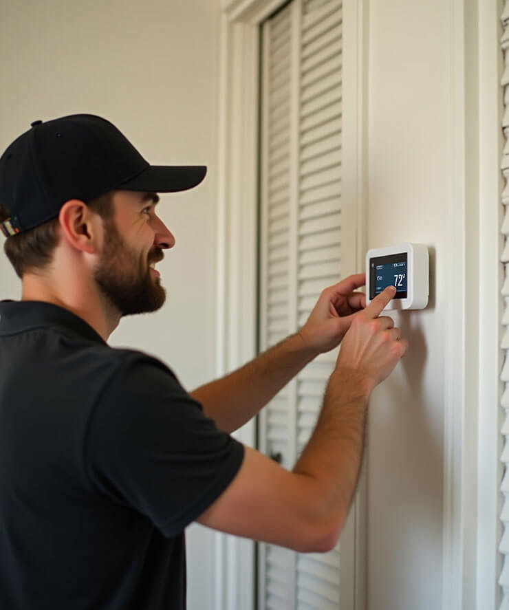 thermostat install Process